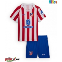 Camiseta Atletico Madrid Primera Equipación para niños 2025-26 manga corta (+ pantalones cortos)